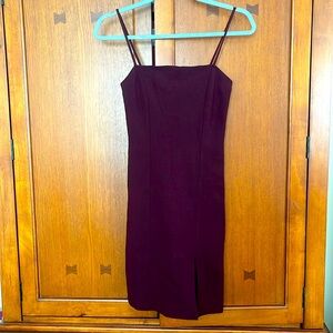 NEW Forever 21 Spaghetti Strap Fitted (stretchy) Dress w/front slit (small)